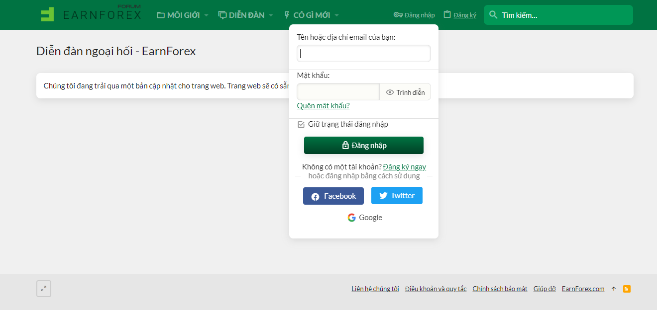 Cách thức tham gia diễn đàn EarnForex
