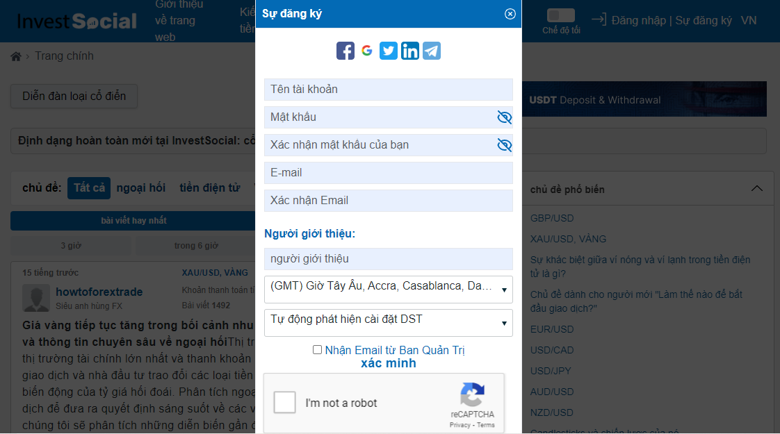 Cách thức tham gia diễn đàn MT5 