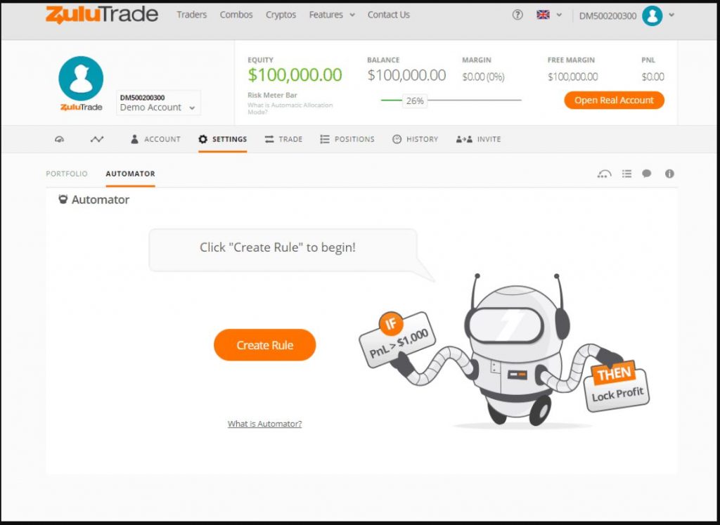 Các tính năng cơ bản của Zulutrade