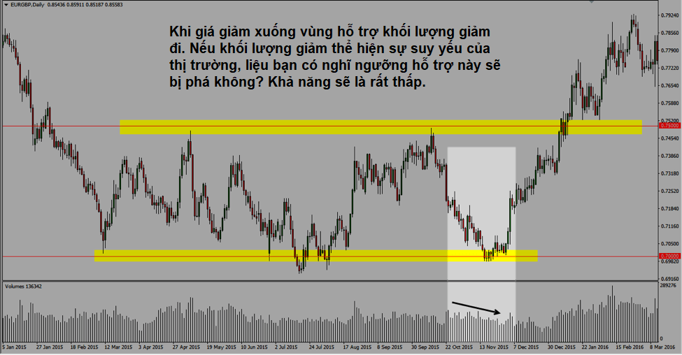 Ví dụ về phân tích khối lượng trong forex