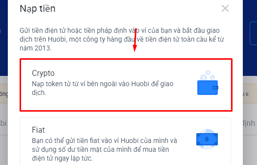 Hướng dẫn nạp/rút tiền trên sàn Huobi (Huobi Global) chi tiết - Bước 3