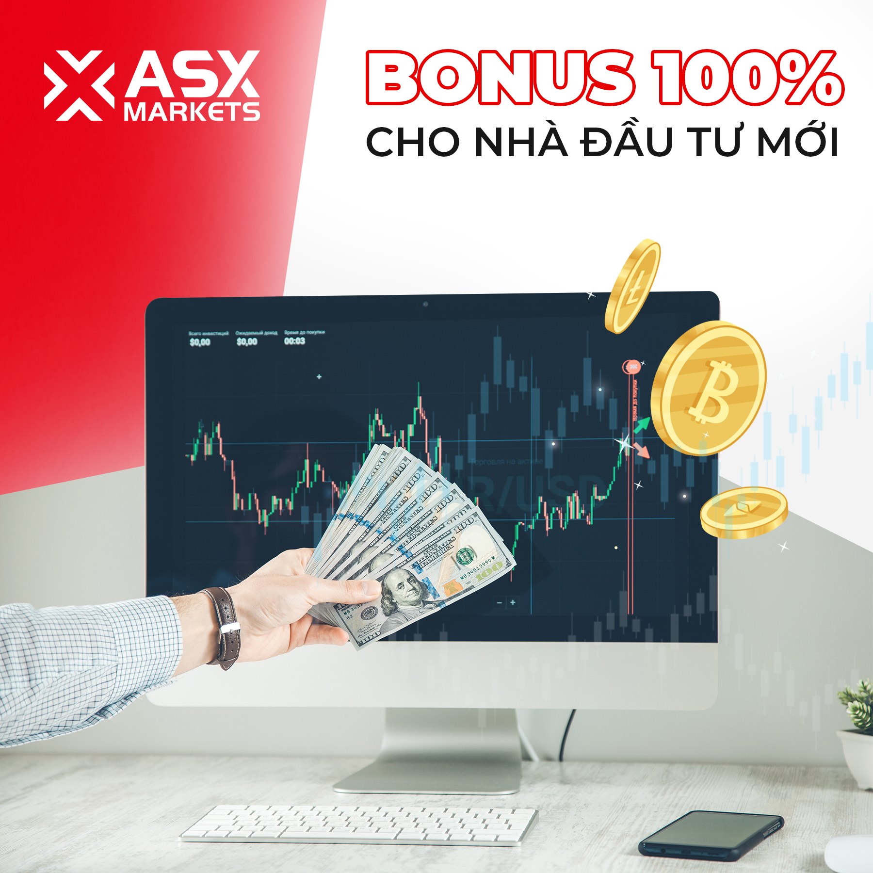 Review chương trình bonus khi nạp tiền lần đầu cho nhà đầu tư mới
