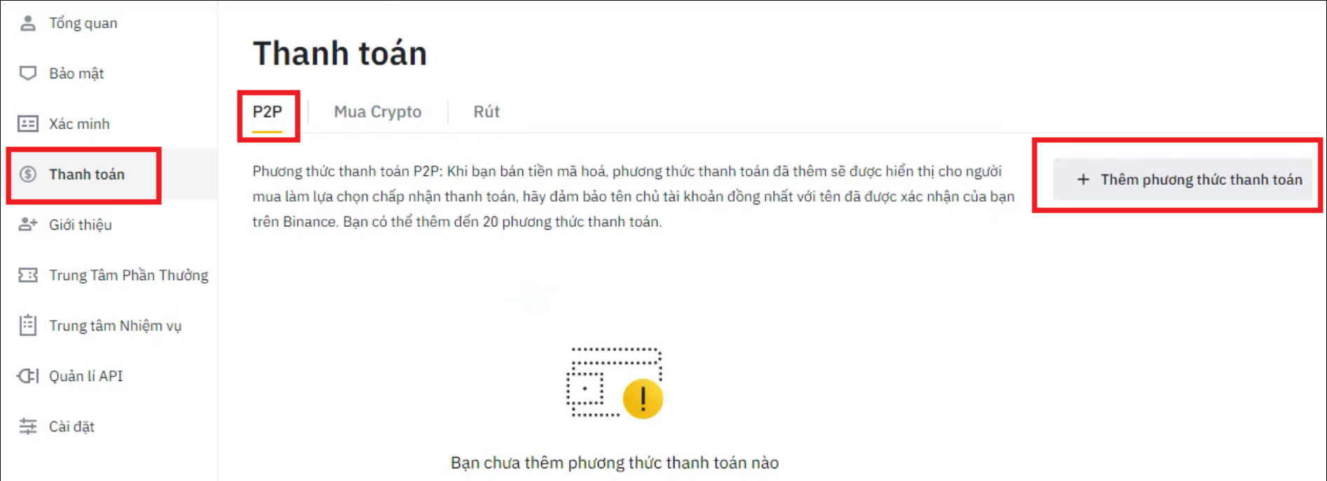 Hướng dẫn rút tiền từ sàn binance về ngân hàng - bước 1