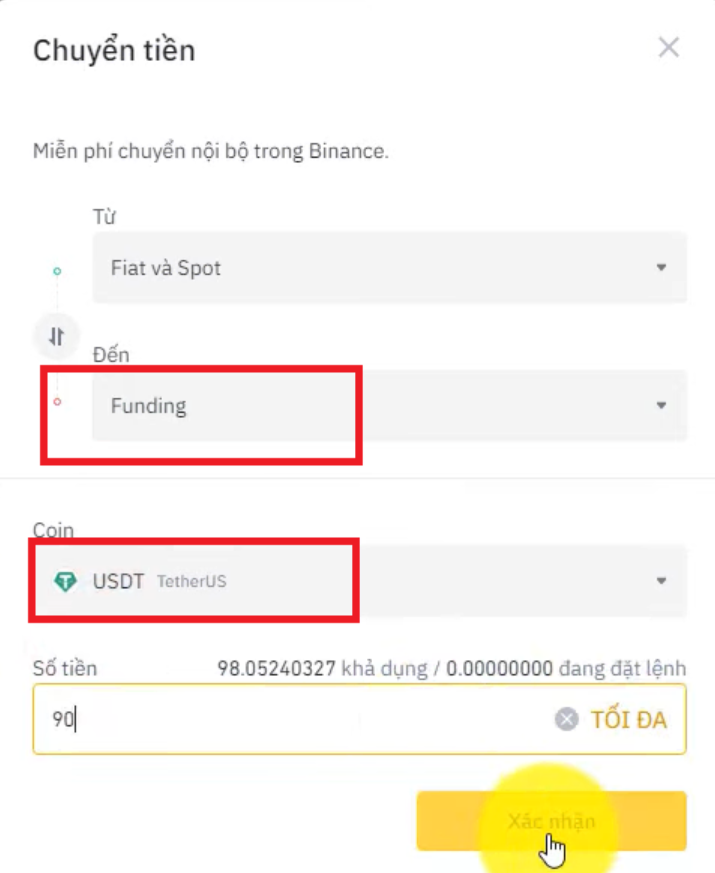 cách rút tiền VND, USD từ sàn binance chi tiết - bước 3