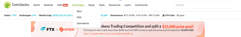 CoinGecko là gì? (Nguồn Trang chủ CoinGecko)