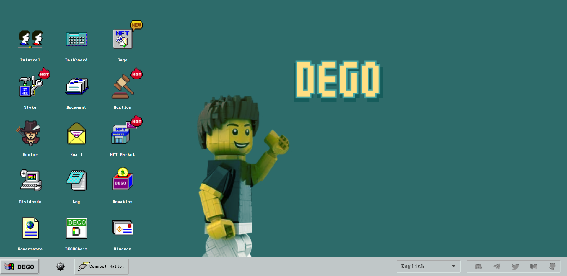 Giao diện dego coin 