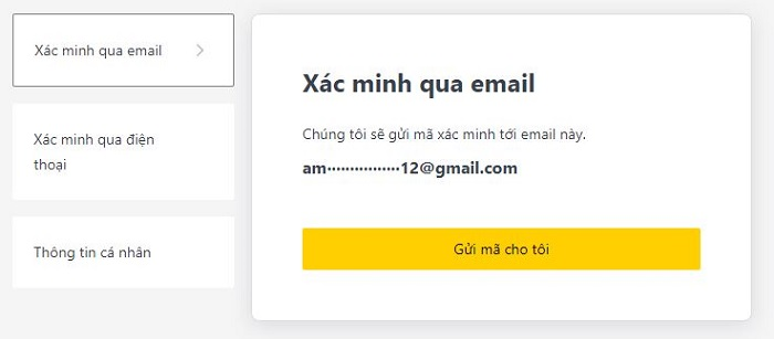 Xác minh qua email để bắt đầu mở tài khoản sàn Forex uy tín - Exness
