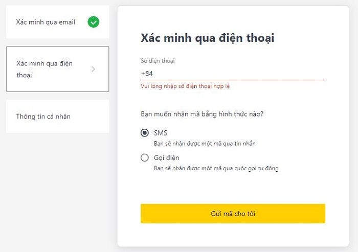 Các bước mở tài khoản sàn Exness chi tiết