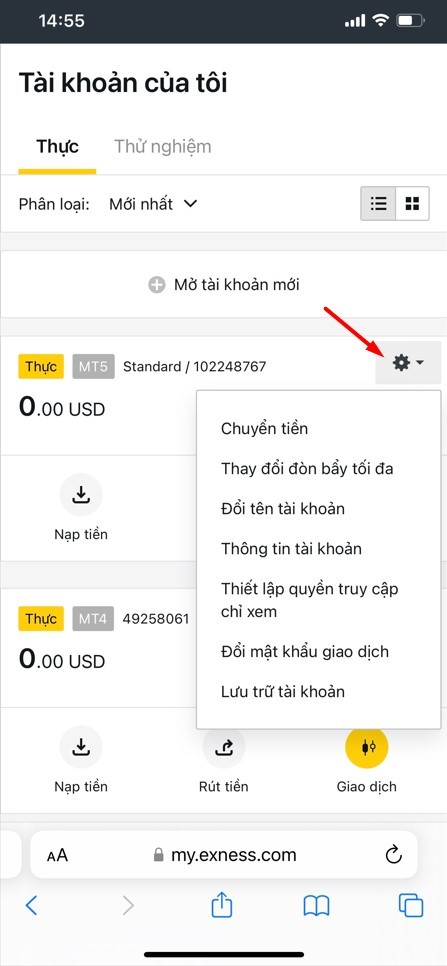 Các bước mở tài khoản sàn Exness thực để giao dịch