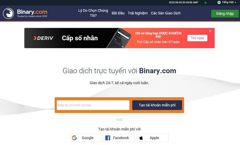 Đánh giá sàn Binary.com