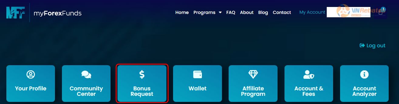 Các bước rút tiền quỹ MFF 