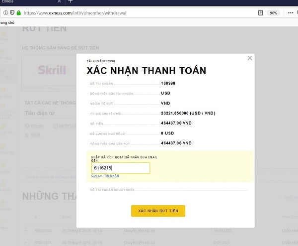 Cách rút tiền từ MT4