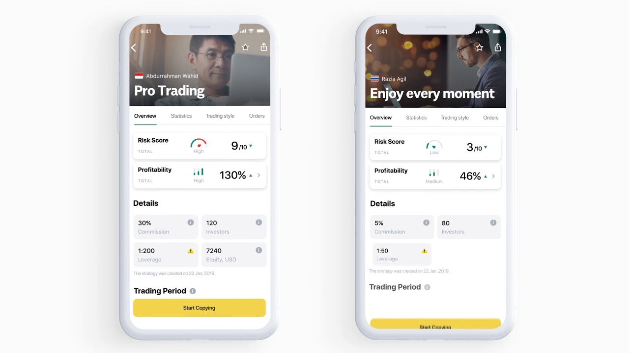 Tải ứng dụng Exness Social Trading về điện thoại
