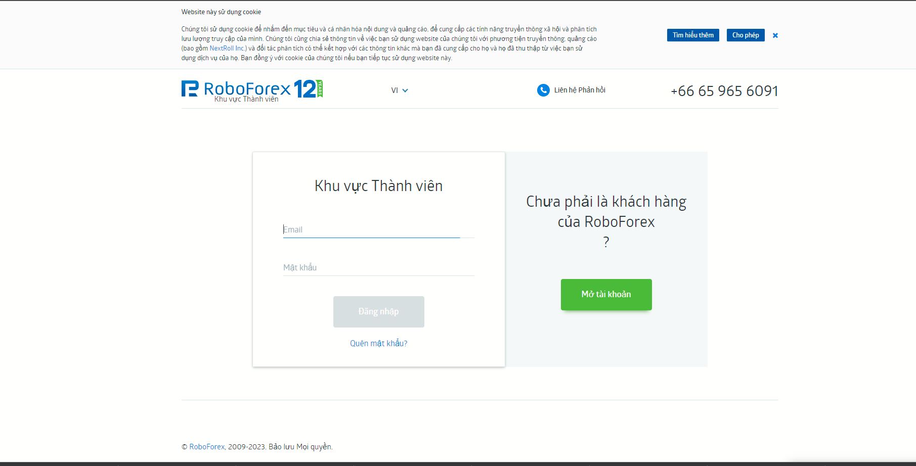 Bạn có thể sử dụng đầy đủ chức năng của tài khoản Live trên sàn RoboForex.