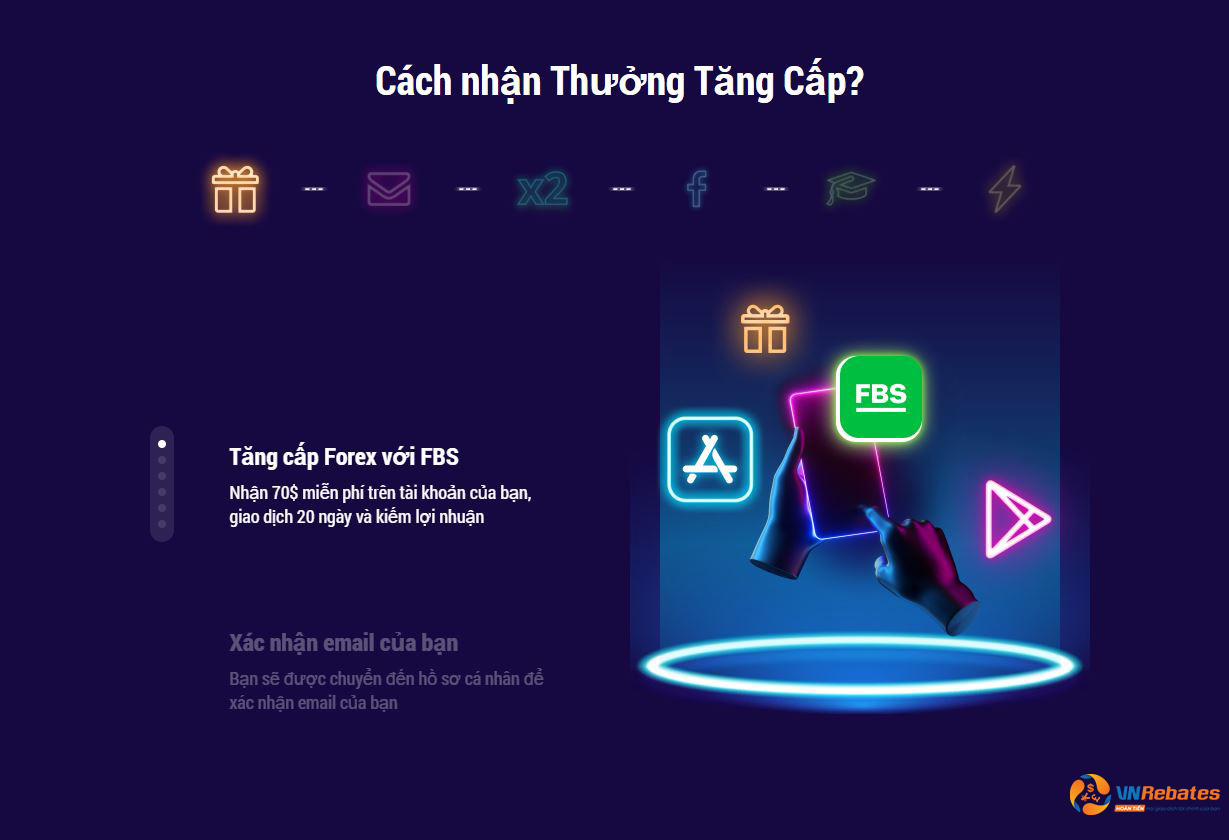 Vào phần “Khuyến Mãi” để nhận thưởng