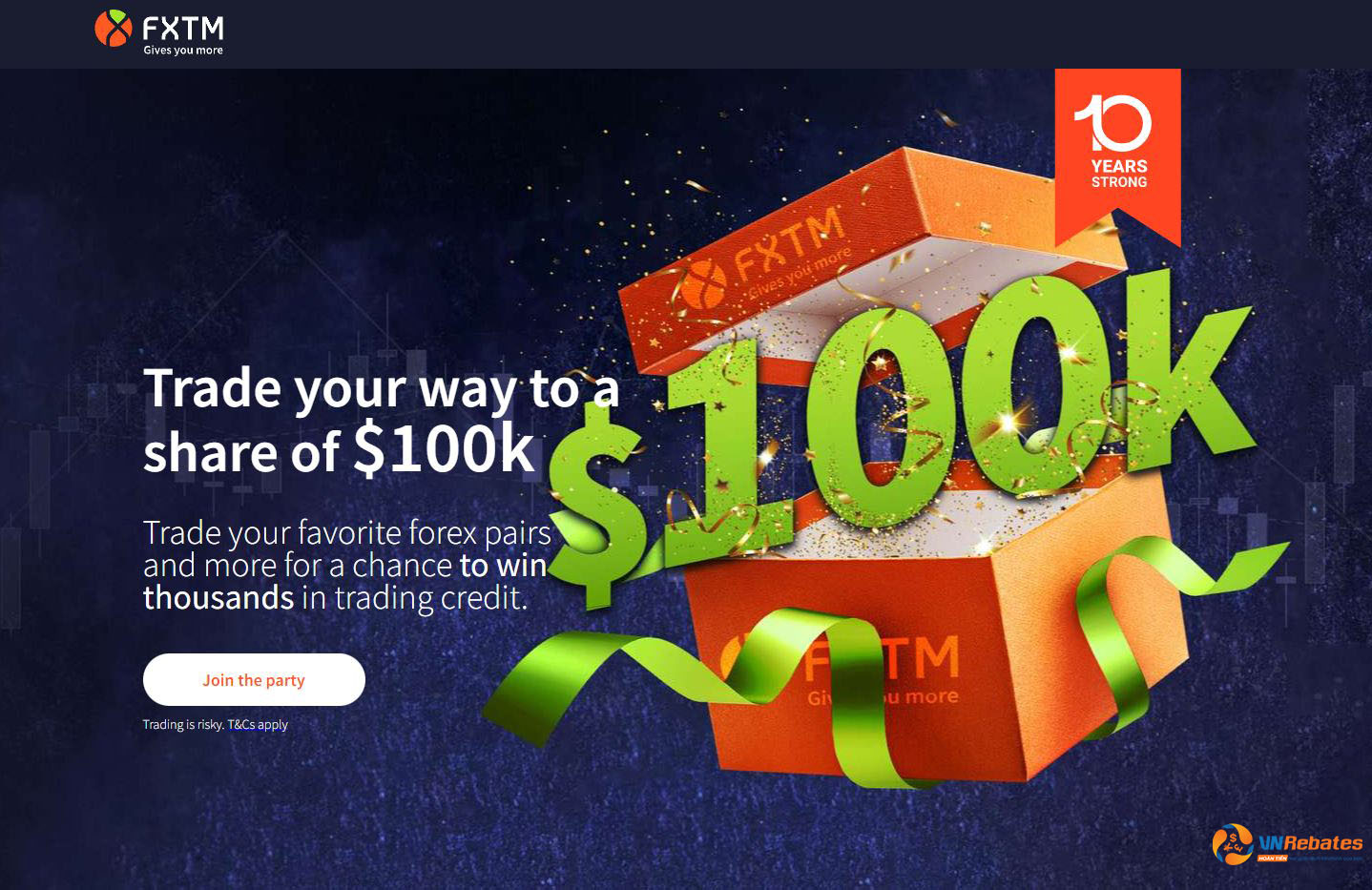 Bonus rất hấp dẫn tới từ cuộc thi của sàn FXTM