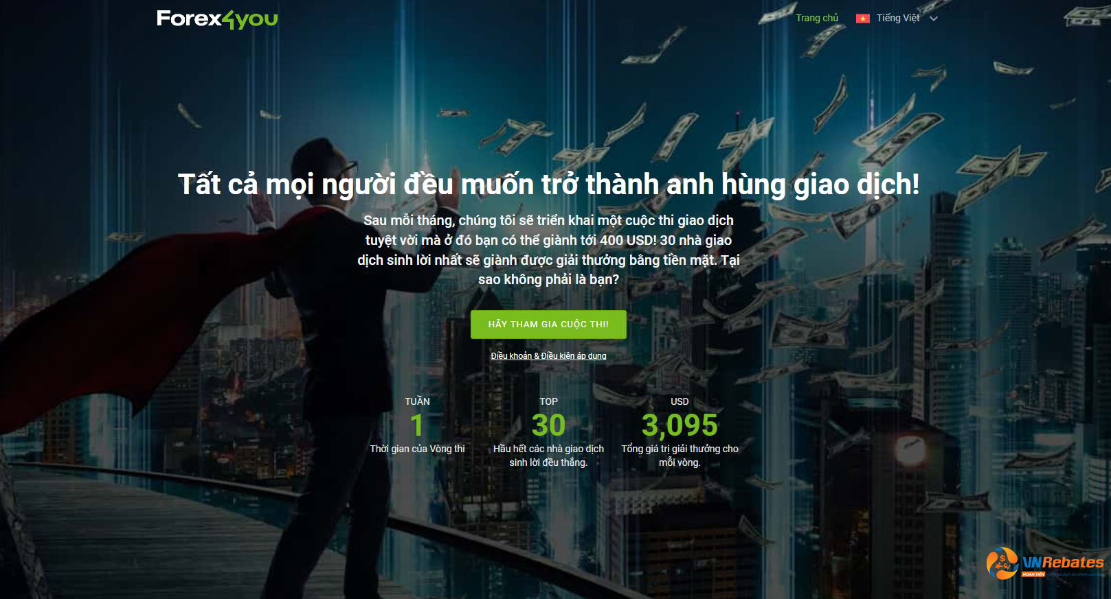 Cuộc thi người hùng giao dịch cực kì hấp dẫn