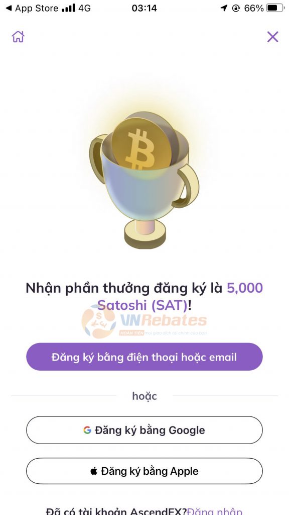Tiếp tục chọn “Đăng ký bằng email hoặc số điện thoại”