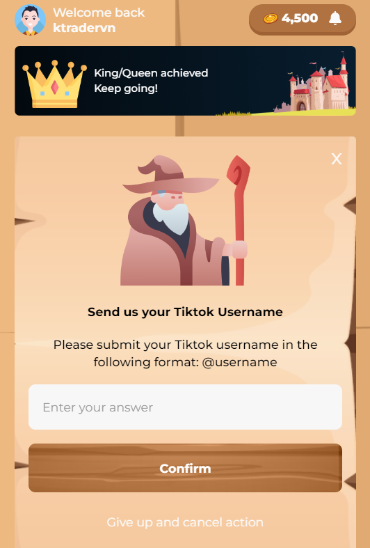 nhiệm vụ follow tiktok 3