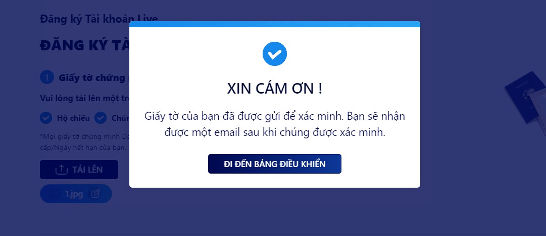 mở tài khoản sàn tmgm