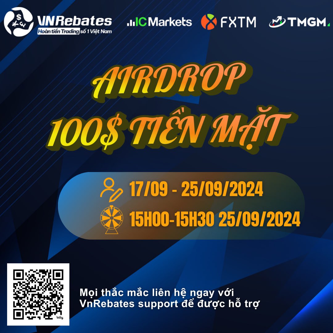 Nhận ngay Airdrop VnRebates 20$ - 50$ tiền mặt